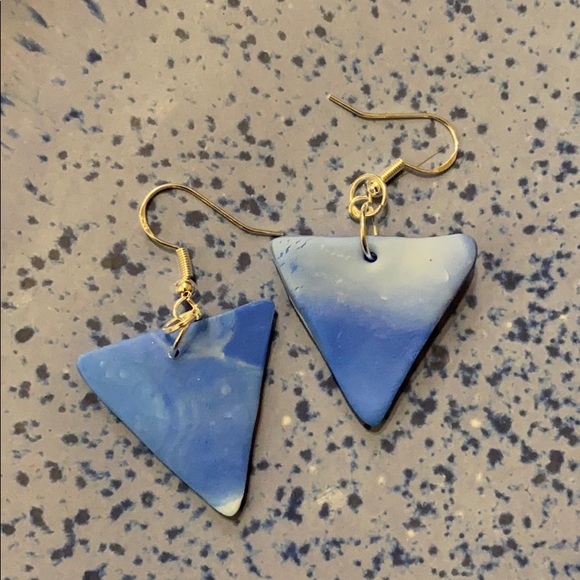 Handmade Clay Earrings - Fire & Ice Series - Picture 12 of 16